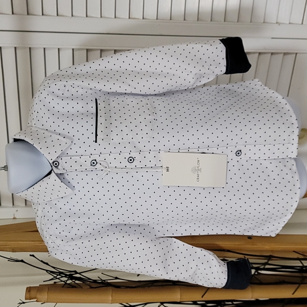 NWT Craft +Flow Boy's Long Sleeve Button Down Shirt